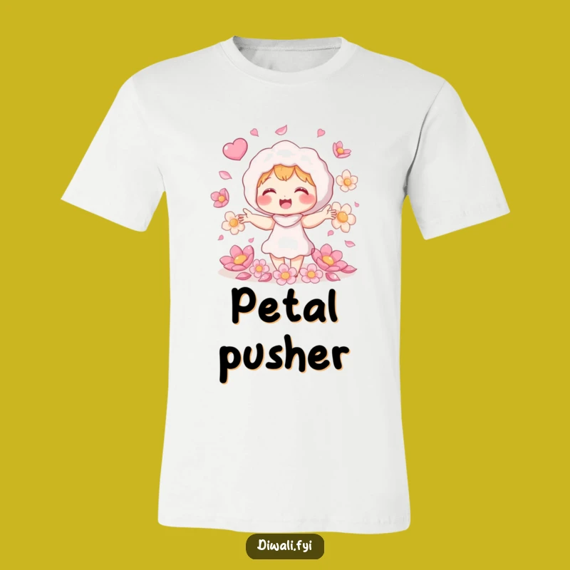 Funny Petal Juggling Shirt - Giggling Character Tee for Playful Souls