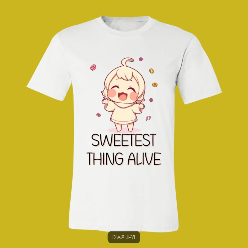 Funny Sweet Tossing T-Shirt - Happy Character Treat Tee, Great Humorous Gift!
