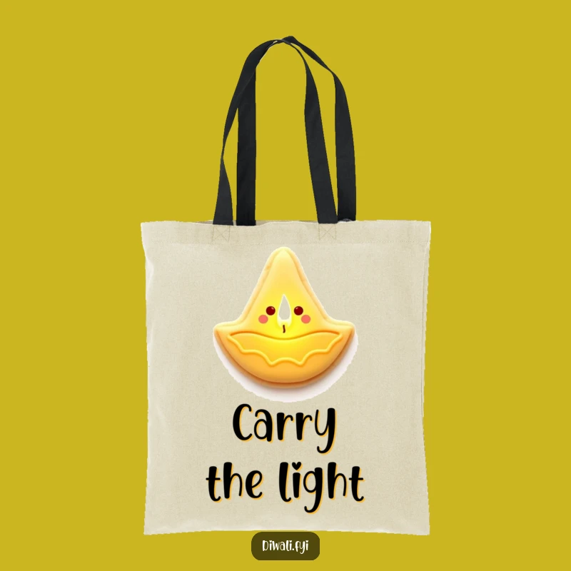 Funny Diya Cookie Lamp Tote Bag - Carry Light & Joy, Perfect Gift