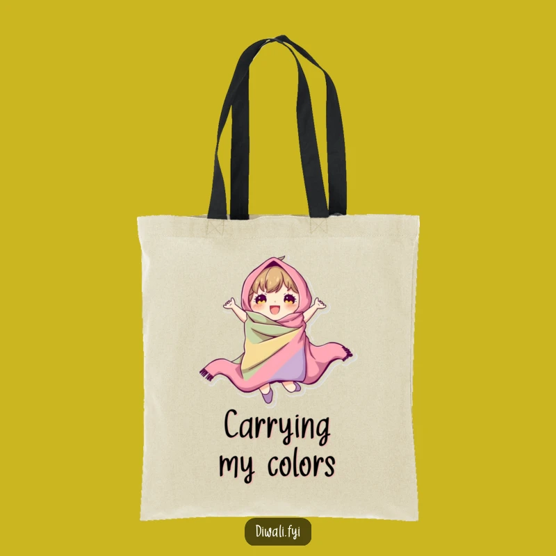 Funny Jumping Character Tote Bag: Carry the Energy, Hilarious Fabric Design, Perfect Funny Gift!