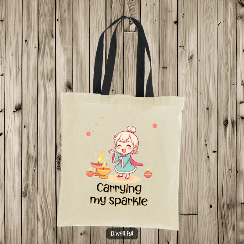 Funny character giggling while dancing near a beautifully lit diya, carrying festive vibes.