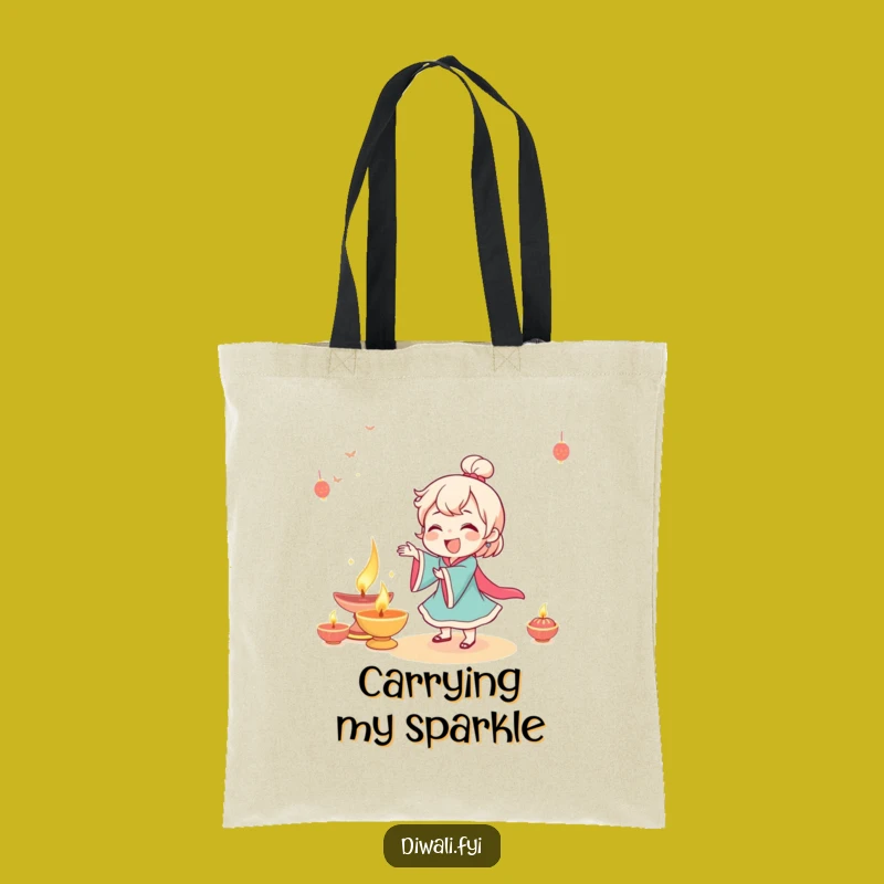 Funny Giggling Diya Tote Bag - Carry Your Dance - Gift