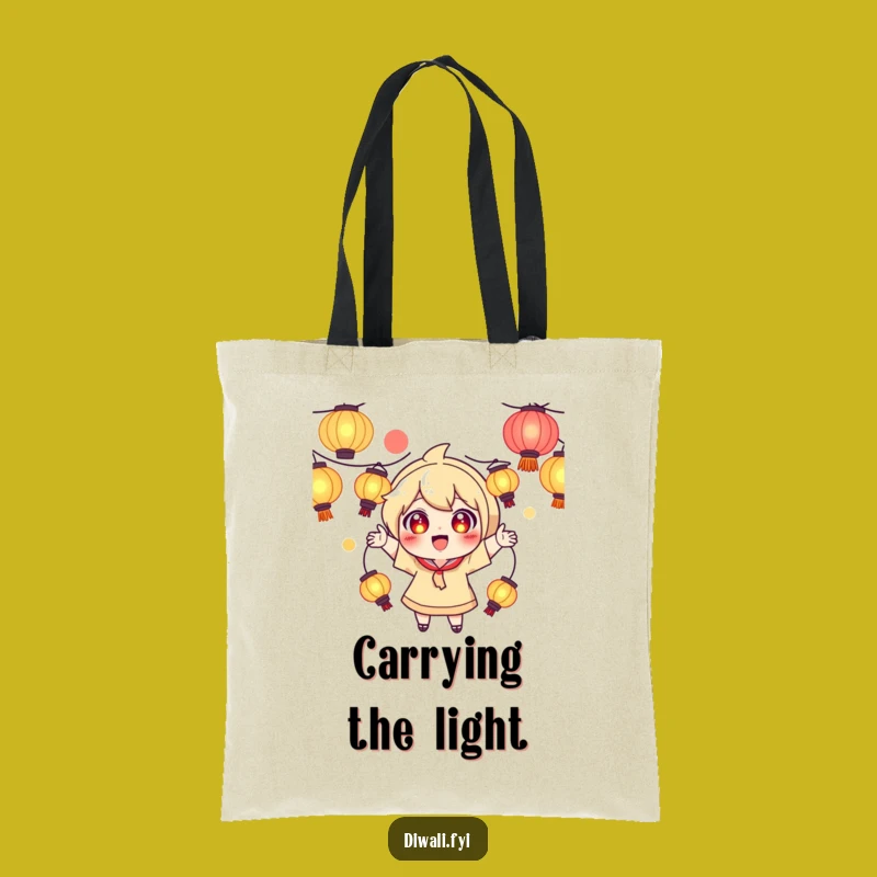 Funny Juggling Lantern Tote Bag: Carry Your Glow, Playful Style Gift