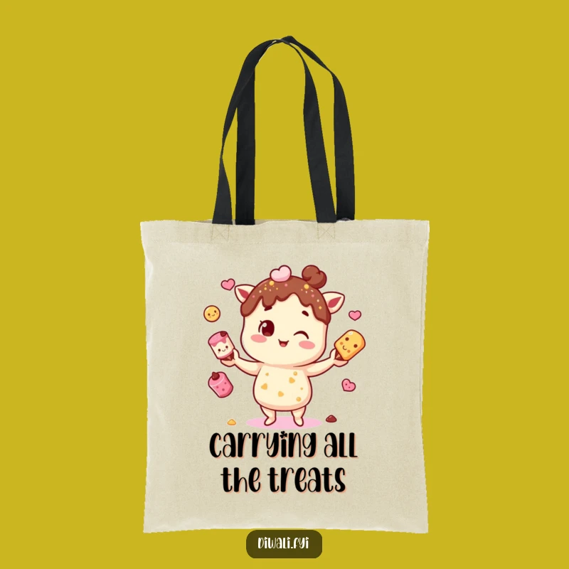 Funny Mithai Juggling Tote Bag: Carry Your Sweets in Style