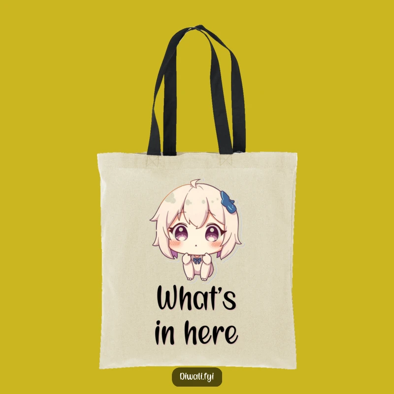 Funny Surprised Character Tote Bag: Carry Your Shock With This Funny Gift