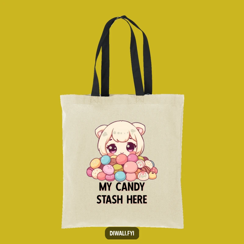 Funny Sweet Peeker Tote Bag: Carry Your Treats, Perfect Gift